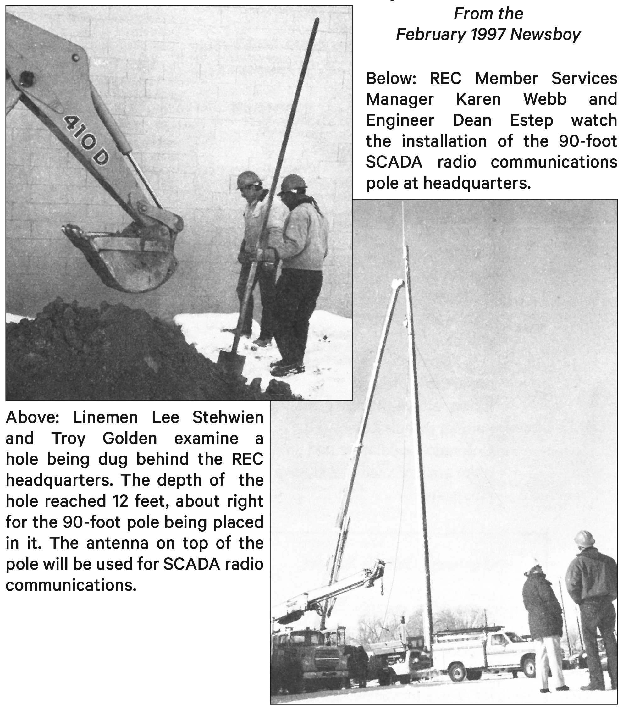 SCADA communications pole pics and info