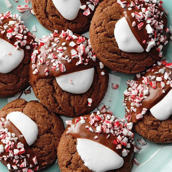 Hot Chocolate Peppermint Cookies