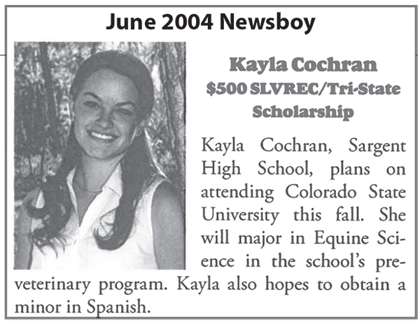 Kayla in 2004 Newsboy
